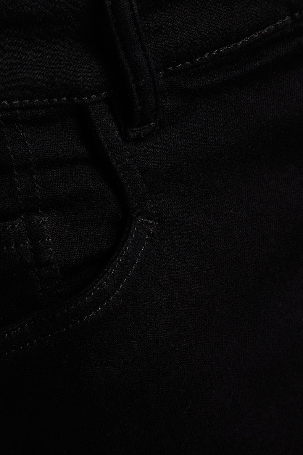 RICK OWENS جينز بأرجل ضيقة وخصر عالٍ مزين بفتحات