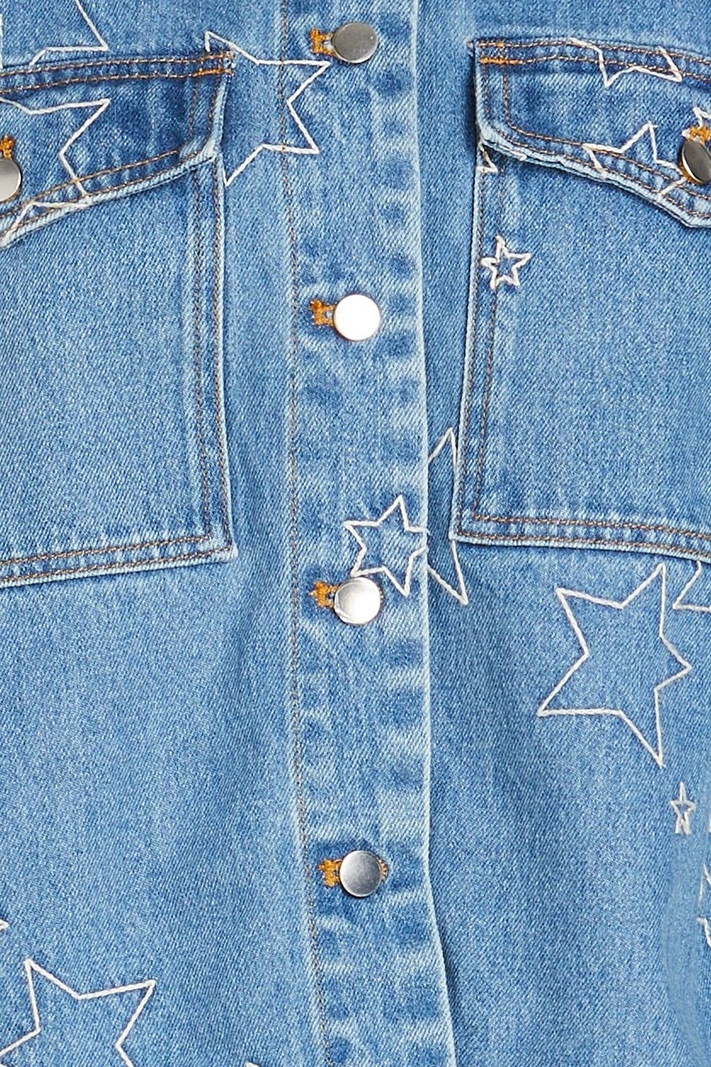 STELLA NOVA Willow embroidered denim shirt
