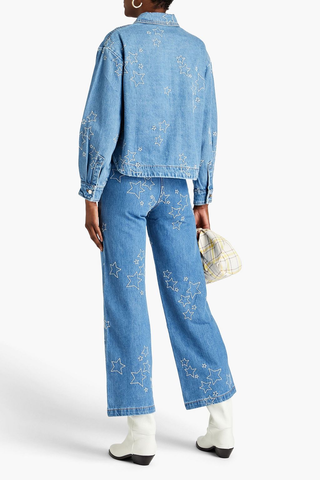 STELLA NOVA Willow embroidered denim shirt
