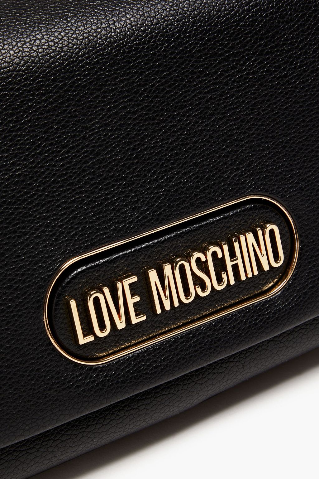 LOVE MOSCHINO Faux textured-leather shoulder bag
