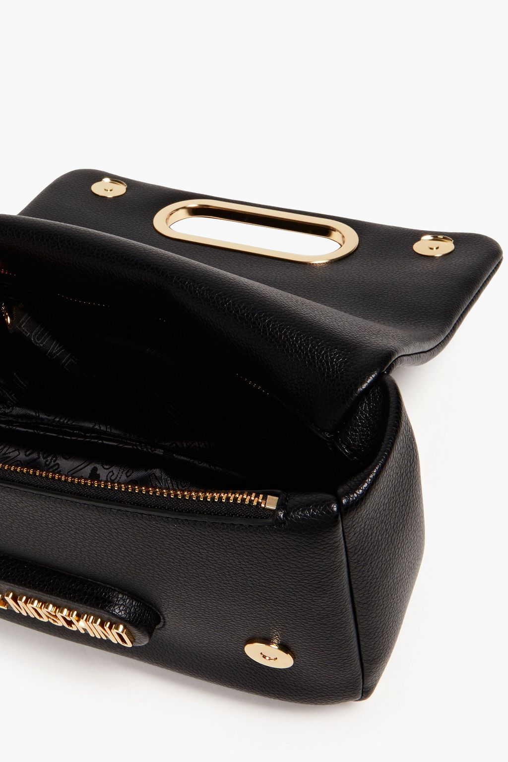 LOVE MOSCHINO Faux textured-leather shoulder bag