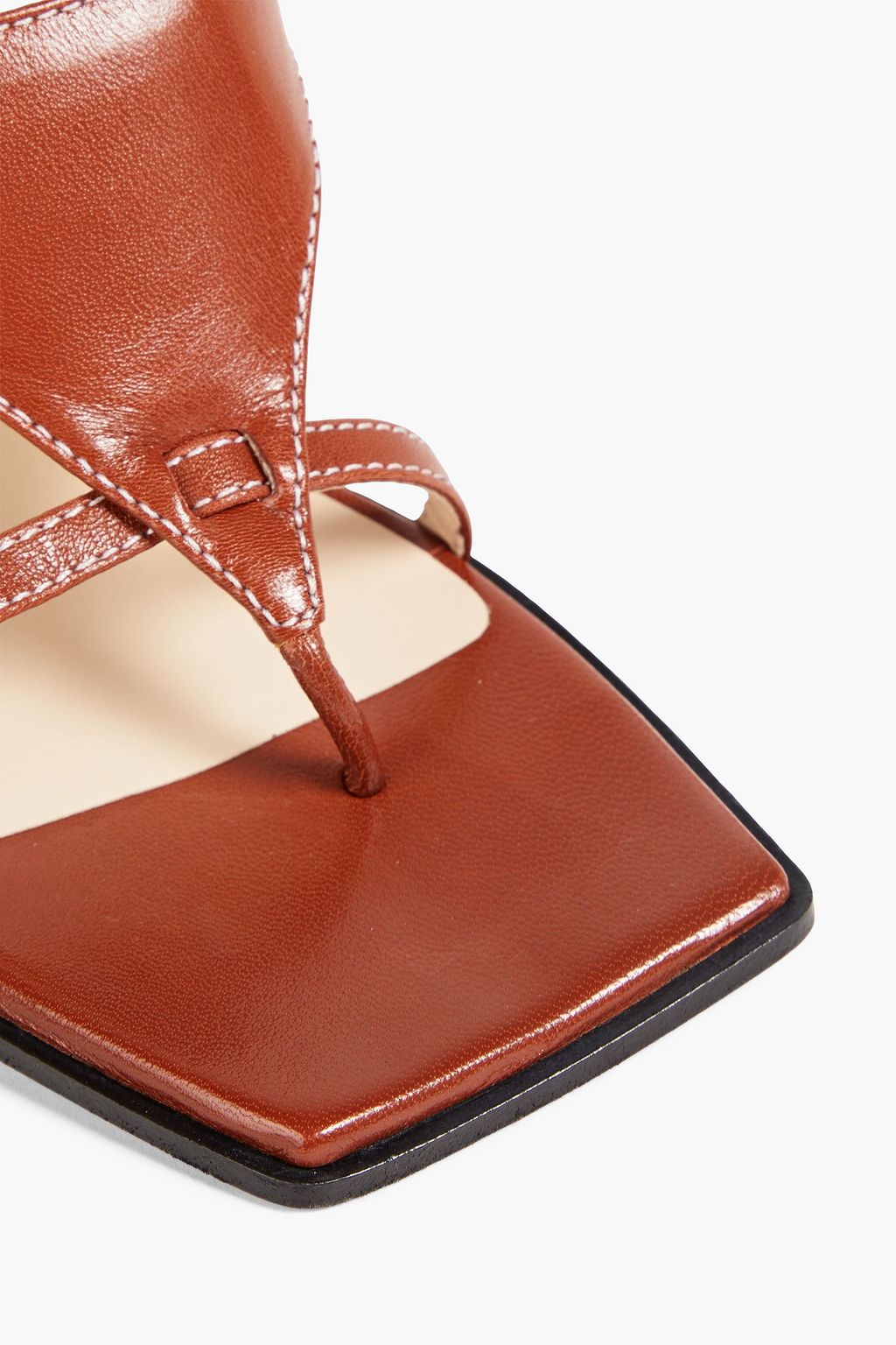 WANDLER Feline leather mules