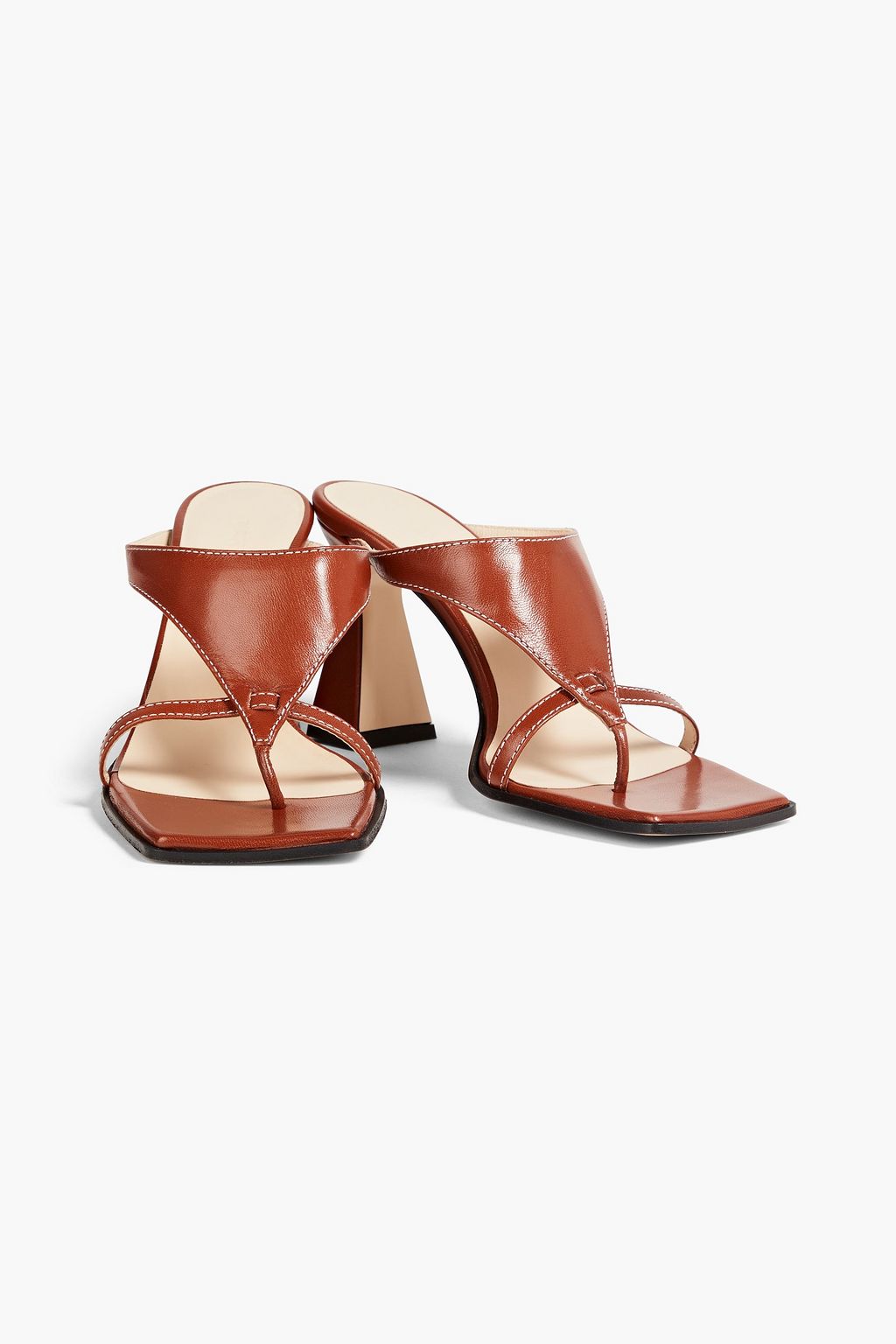WANDLER Feline leather mules