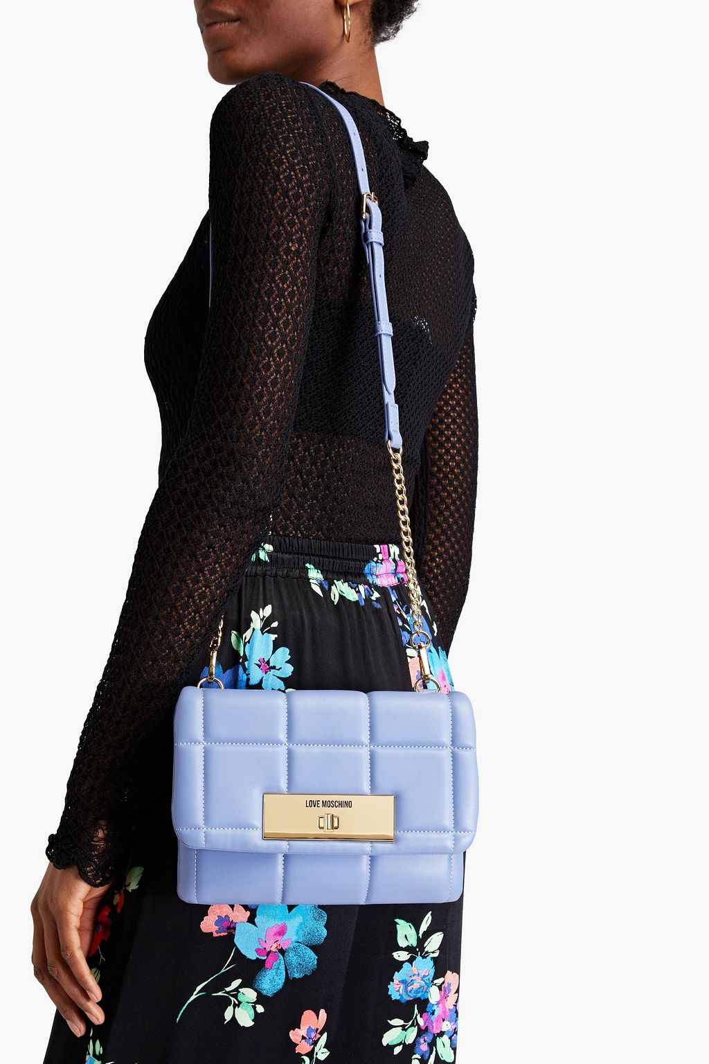 LOVE MOSCHINO Quilted faux leather shoulder bag