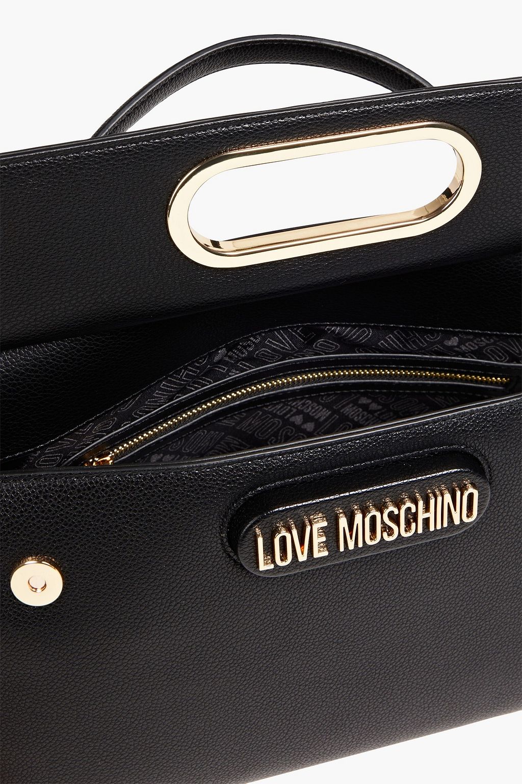 LOVE MOSCHINO Faux textured-leather tote