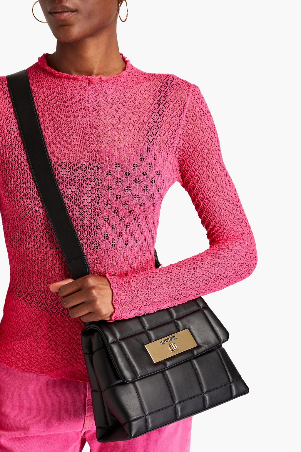 LOVE MOSCHINO Quilted faux leather tote