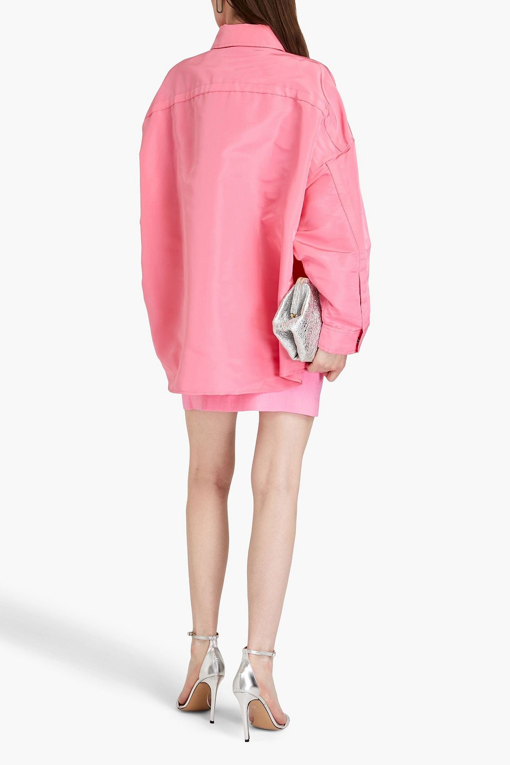 VALENTINO GARAVANI Oversized silk-faille shirt