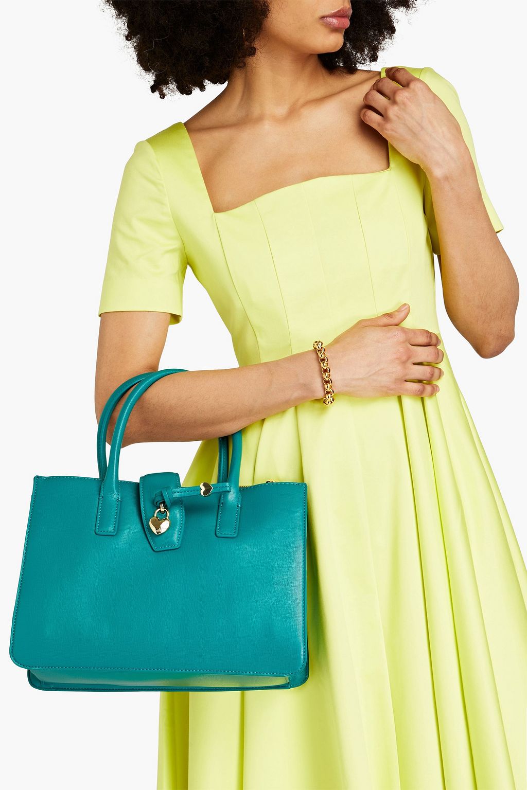 LOVE MOSCHINO Faux textured-leather tote