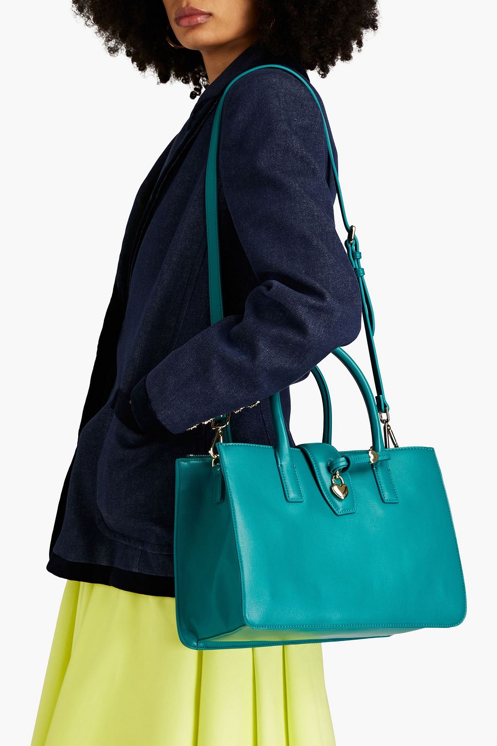 LOVE MOSCHINO Faux textured-leather tote