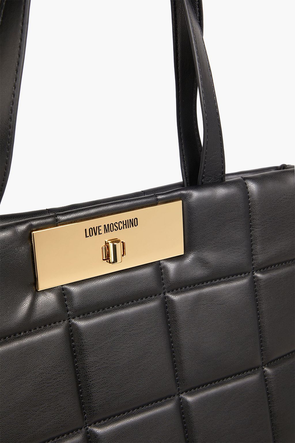 LOVE MOSCHINO Quilted faux leather tote