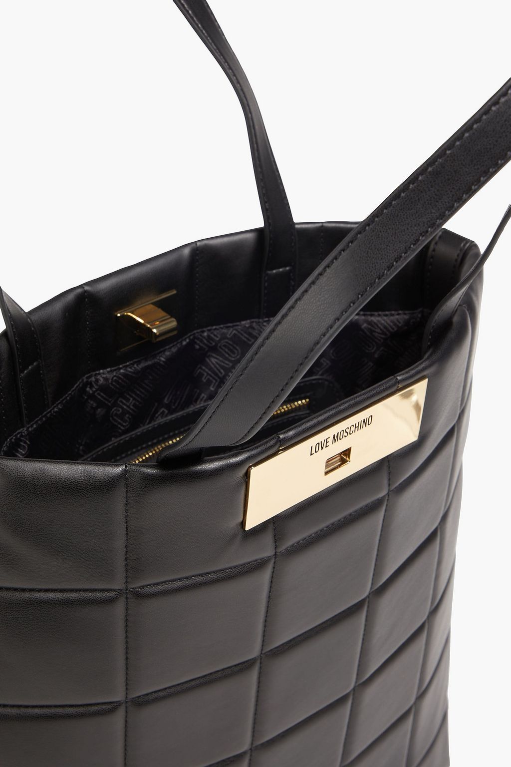 LOVE MOSCHINO Quilted faux leather tote