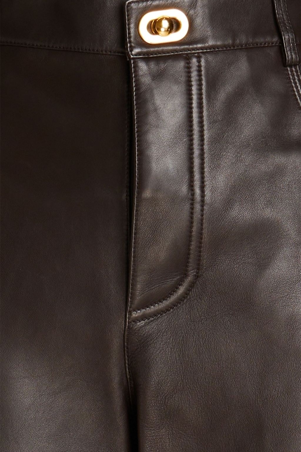 BOTTEGA VENETA Leather straight-leg pants