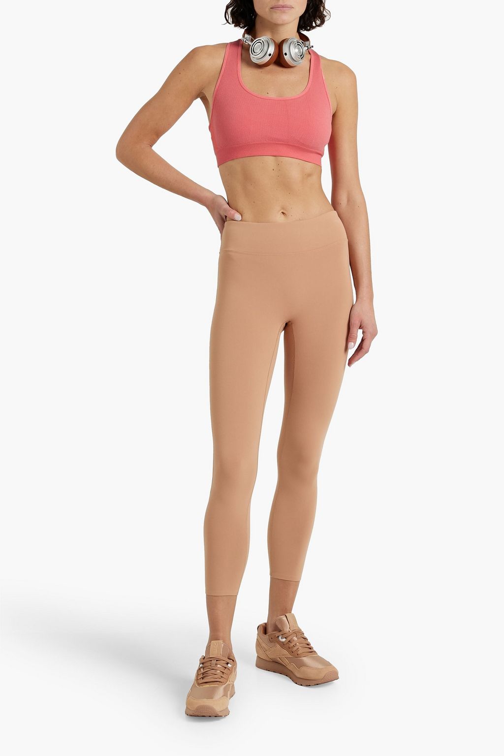 THE UPSIDE Anna ribbed jersey sports bra