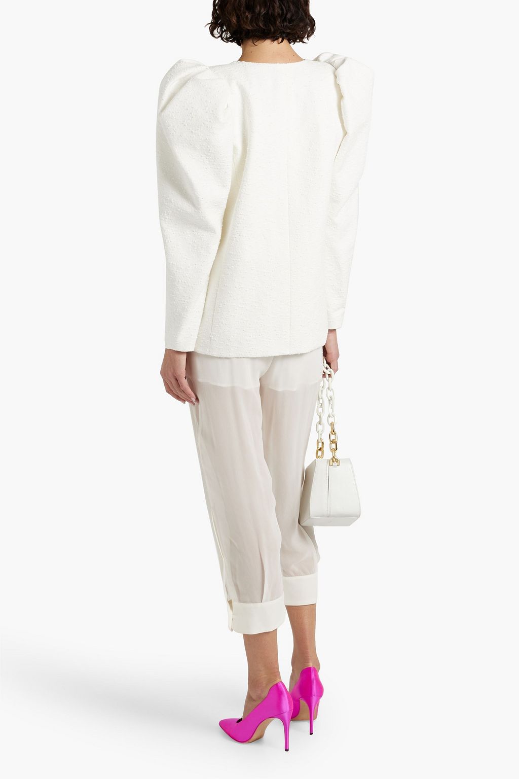 CAROLINA HERRERA Cotton-blend tweed jacket