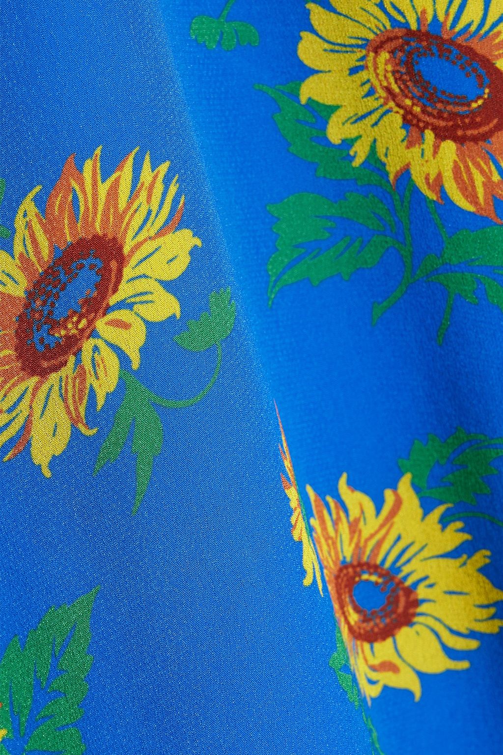 HVN Paula gathered floral-print crepe de chine dress