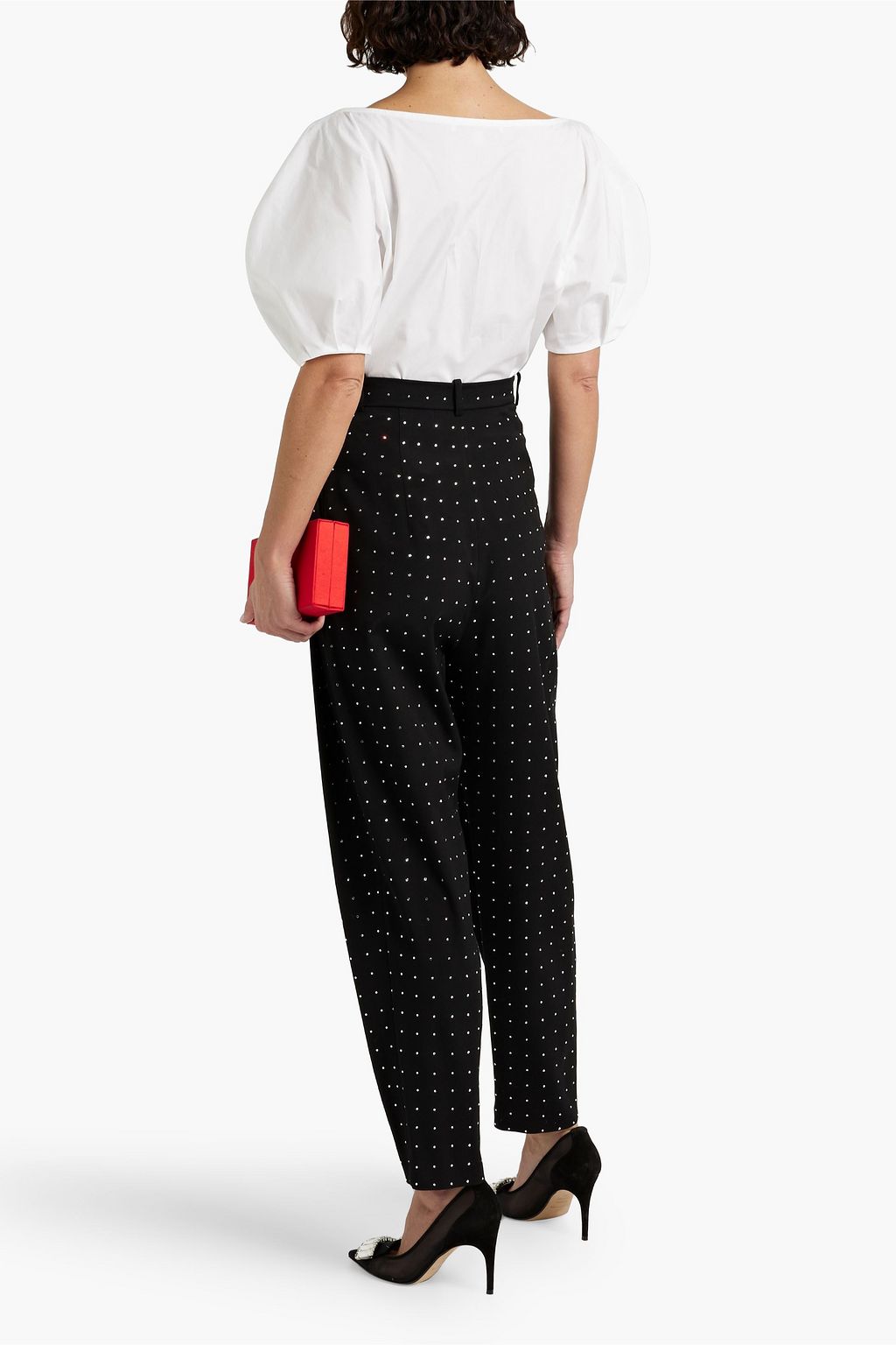 CAROLINA HERRERA Cotton-blend poplin blouse