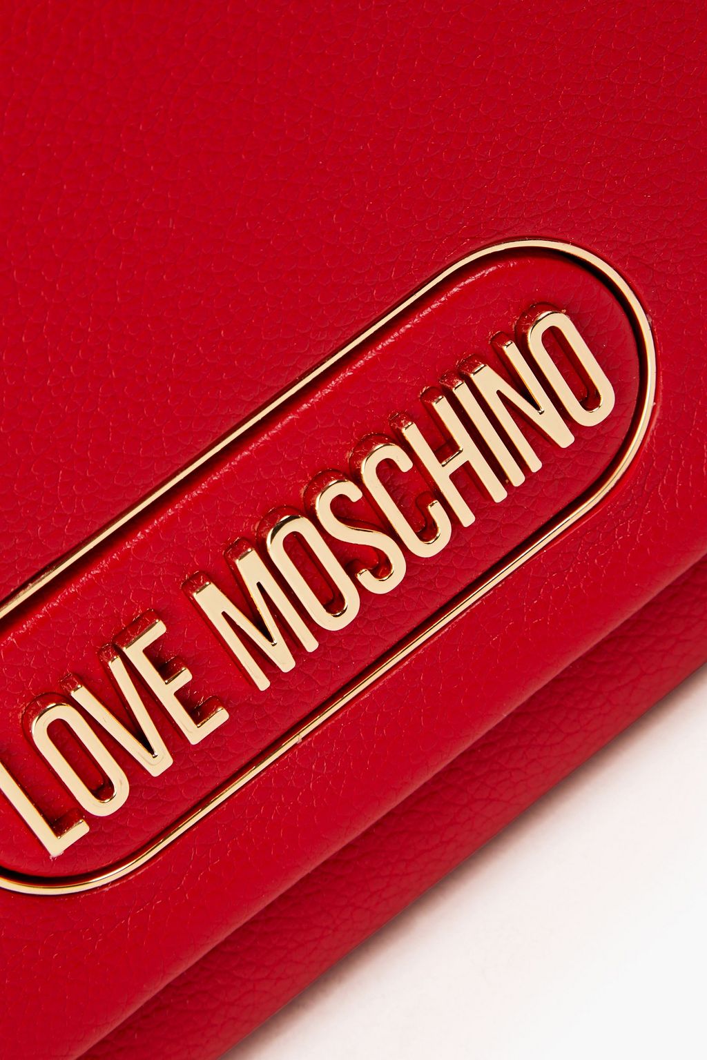 LOVE MOSCHINO Faux textured-leather shoulder bag