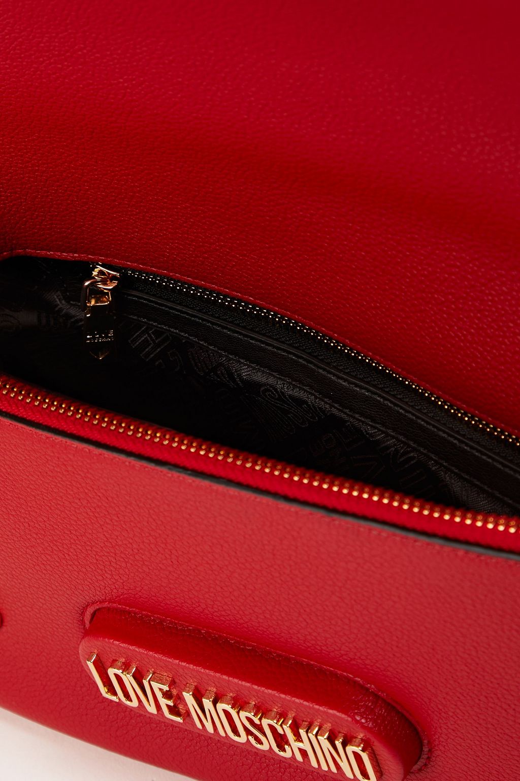 LOVE MOSCHINO Faux textured-leather shoulder bag