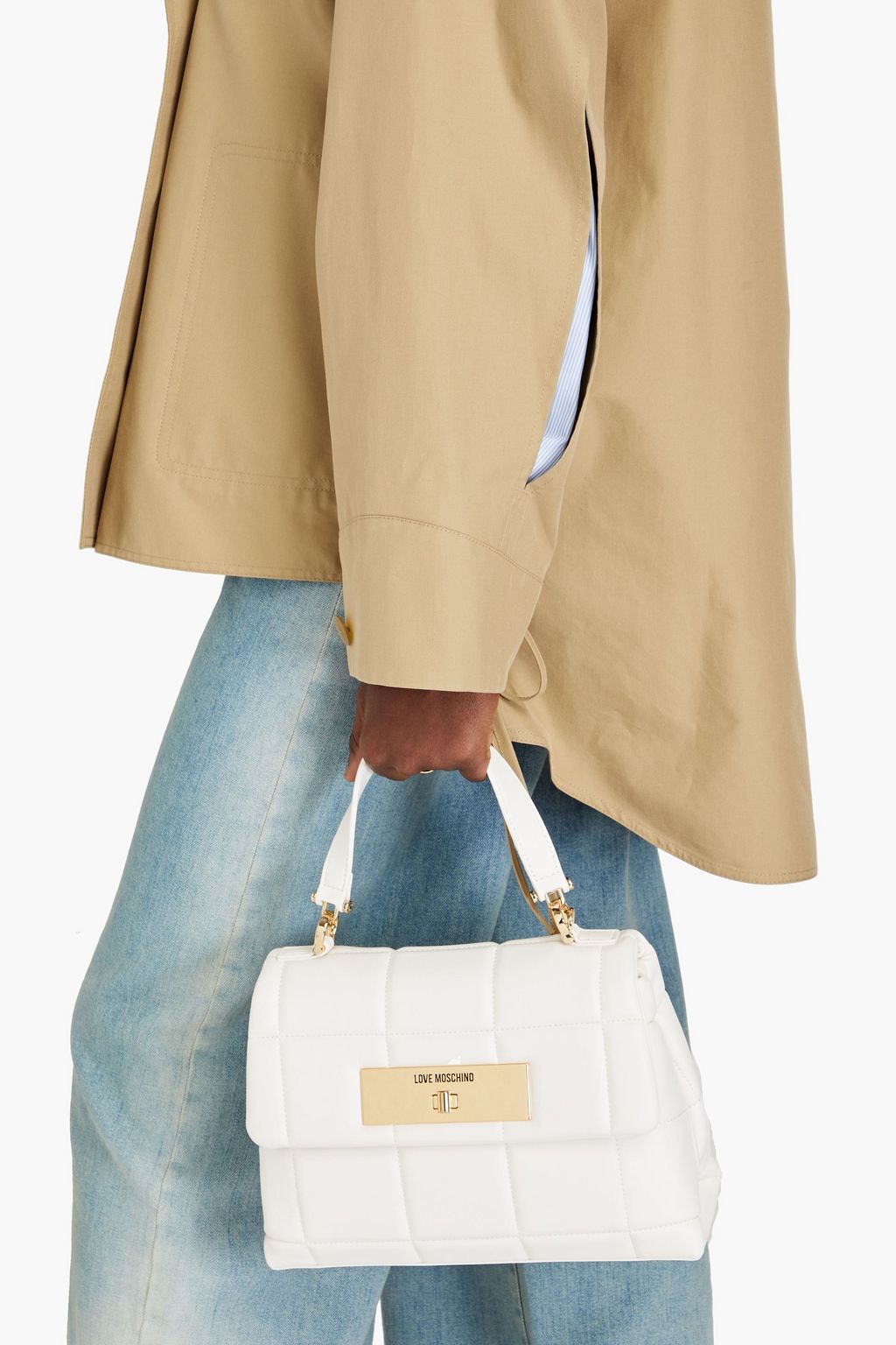 LOVE MOSCHINO Tote Bag aus gestepptem Kunstleder