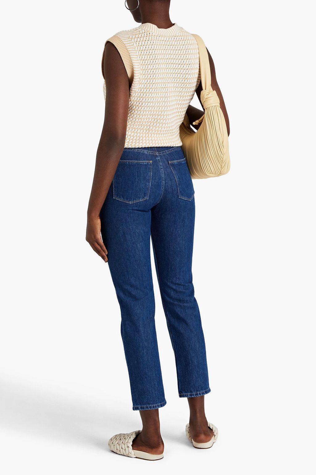 WANDLER Carnation mid-rise straight-leg jeans