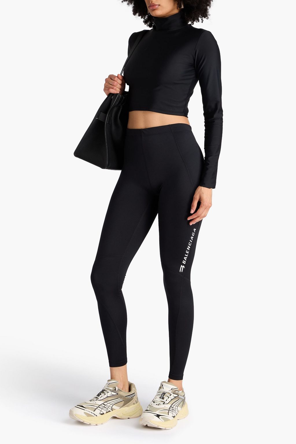 BALENCIAGA Bedruckte Leggings aus Stretch-Jersey