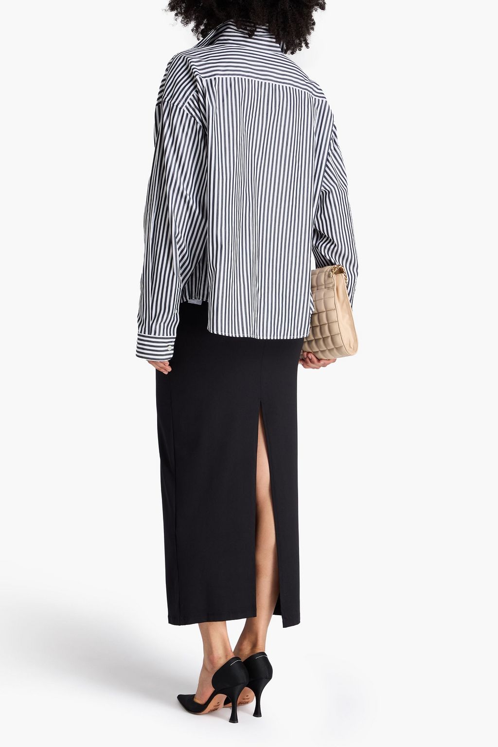 BALENCIAGA Striped cotton-poplin shirt