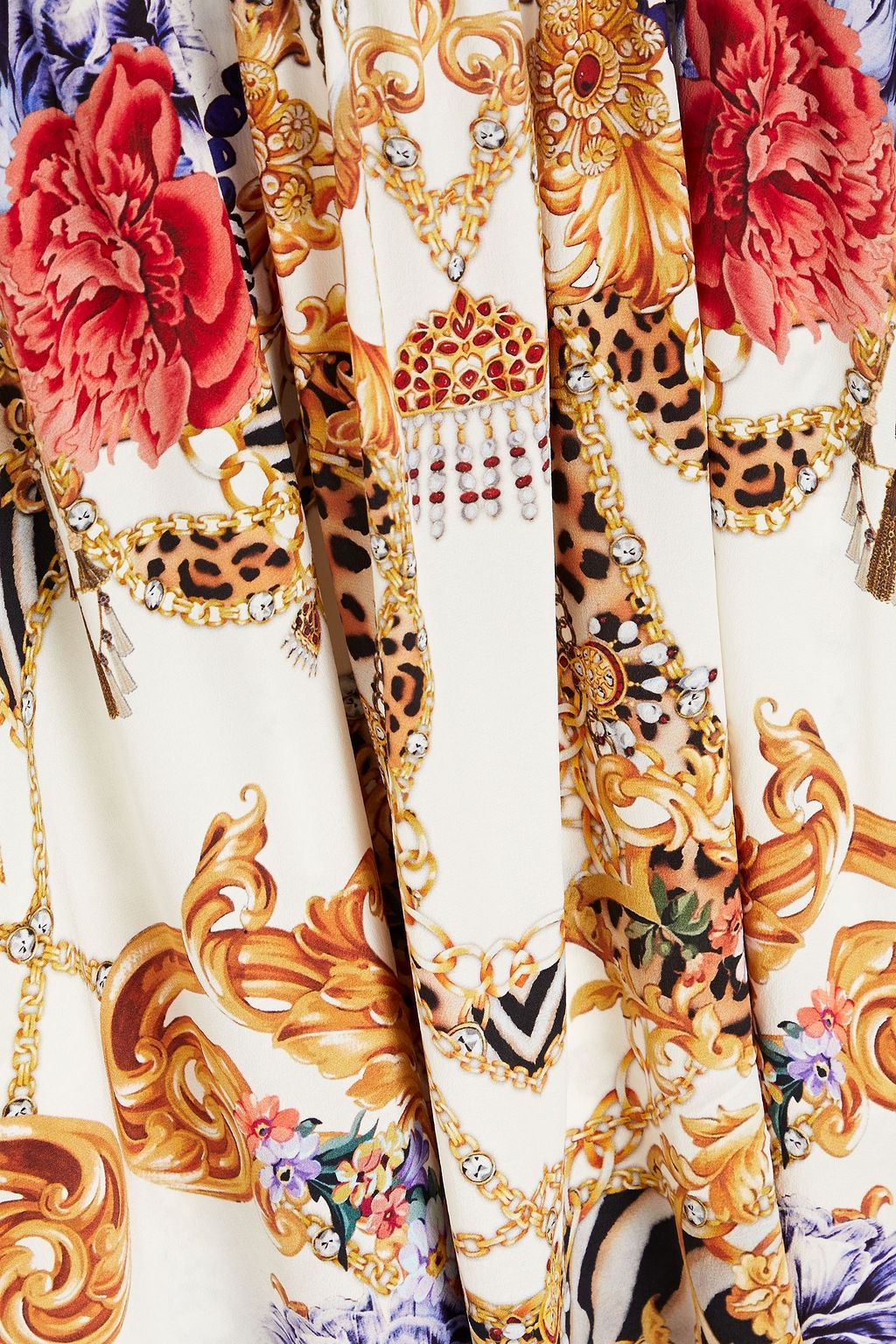 CAMILLA シルククレープデシン ミニワンピース プリント入り