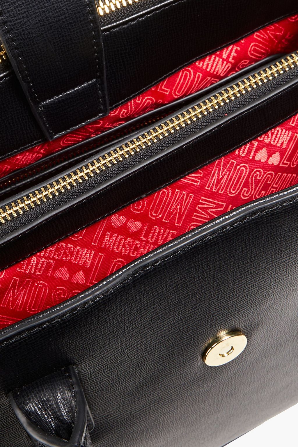 LOVE MOSCHINO Faux textured-leather tote