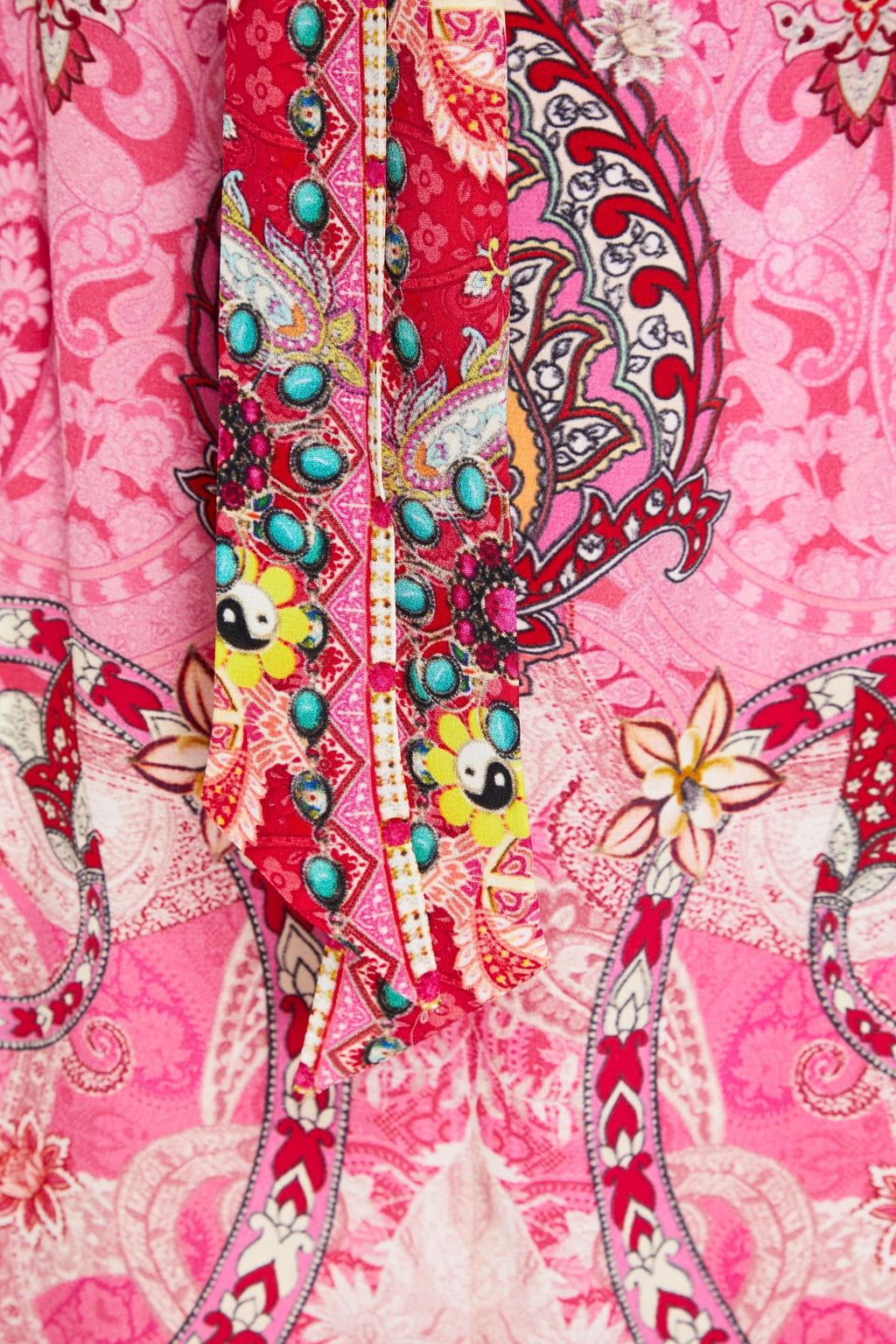 CAMILLA Palisades embellished paisley-print silk-chiffon maxi dress