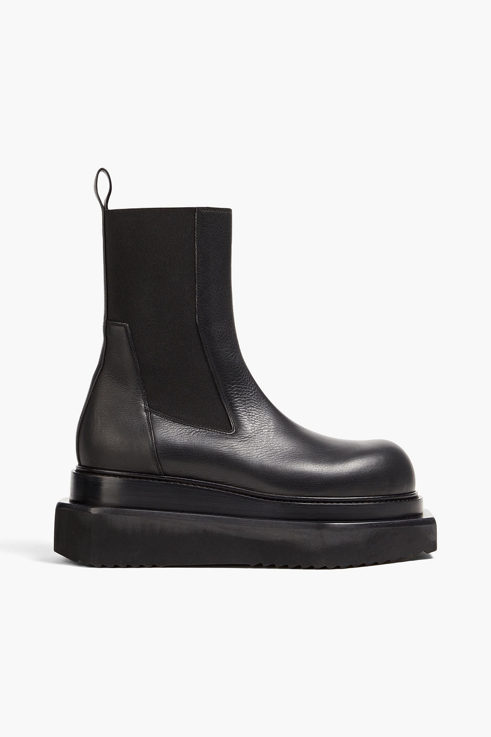 Rick Owens Beatle Turbo Chelsea-boots Aus Leder In Black
