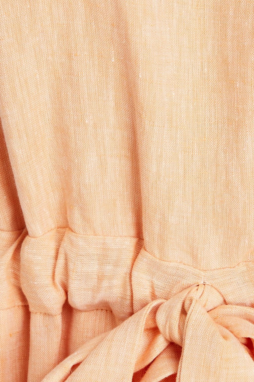BONDI BORN Flores mélange linen maxi dress