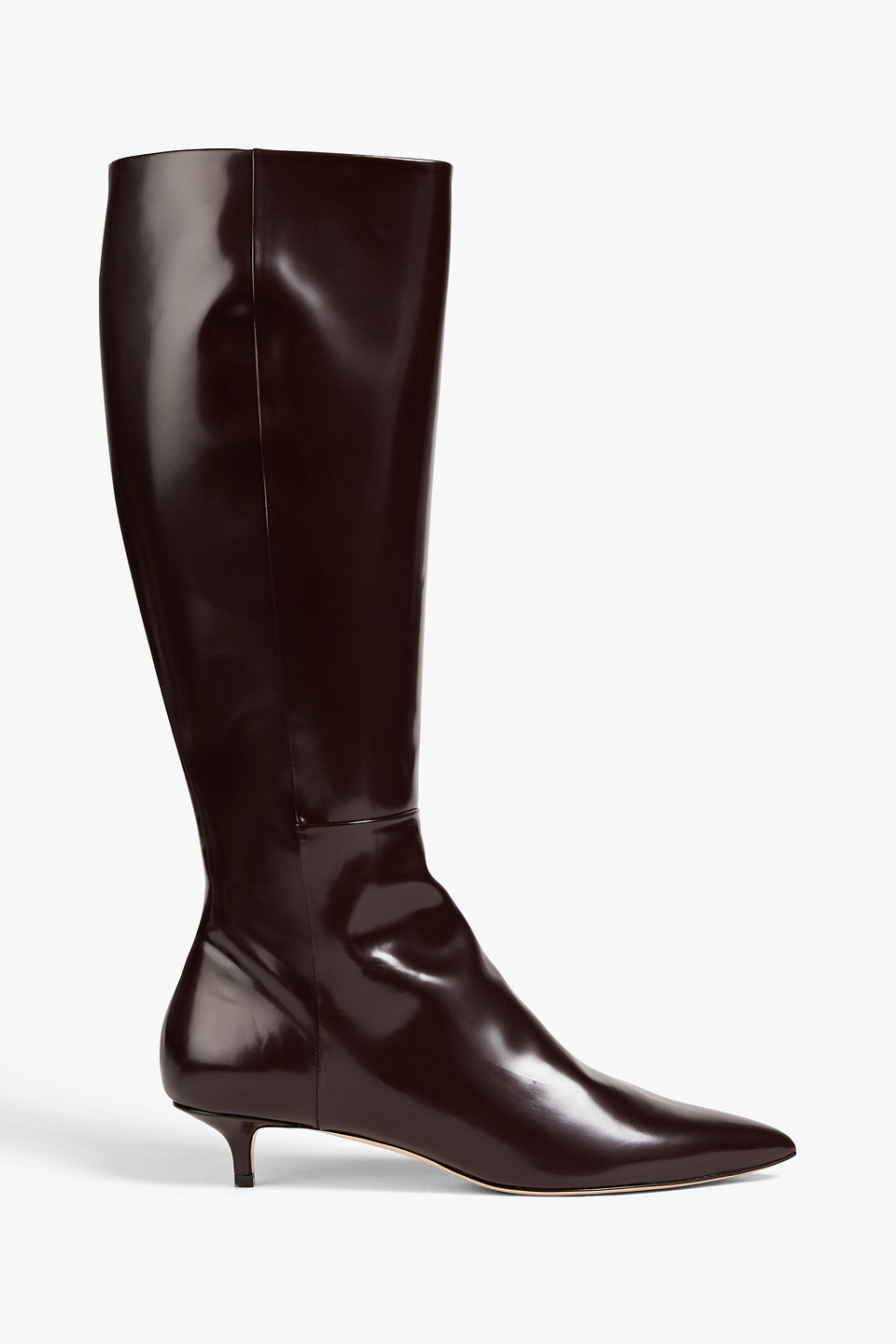 Wandler Lila Kniehohe Stiefel Aus Glanzleder In Brown