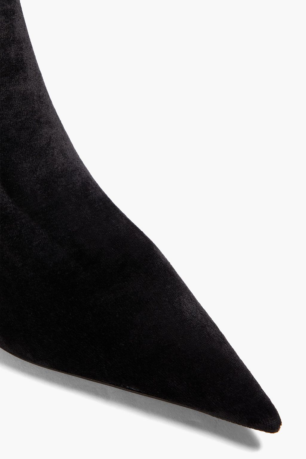BALENCIAGA حذاء بوت على شكل جوارب من المخمل
