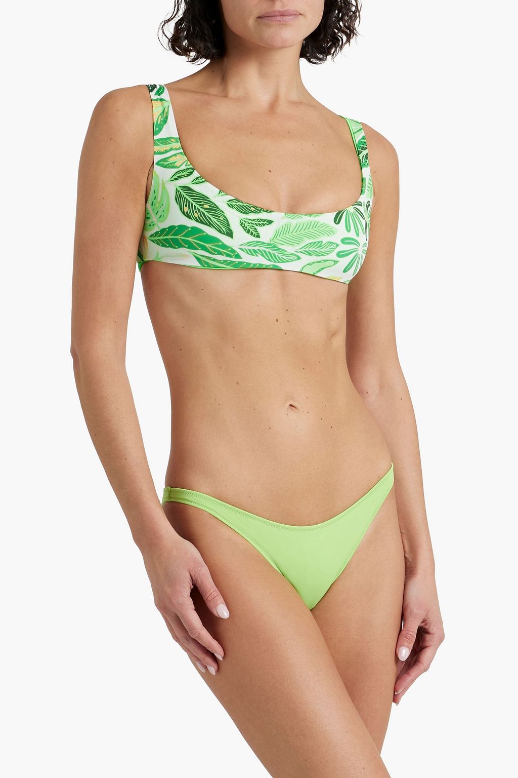SOLID & STRIPED The Elle reversible printed bikini top