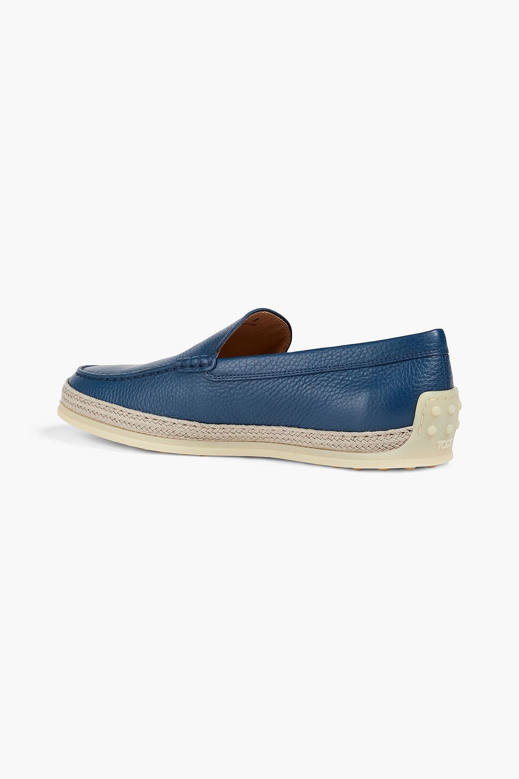 TOD'S Pebbled-leather loafers