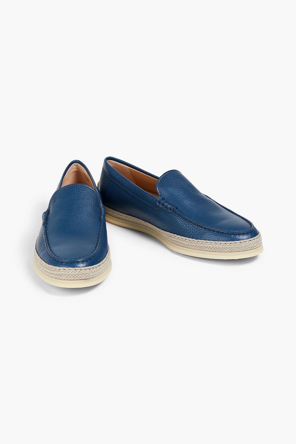 TOD'S Pebbled-leather loafers