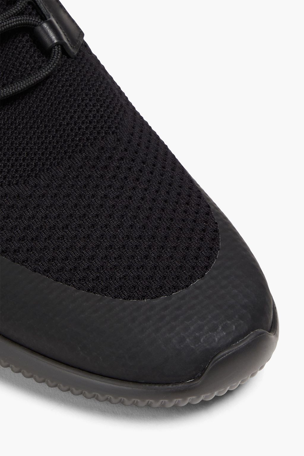 TOD'S Leather-paneled stretch-knit sneakers