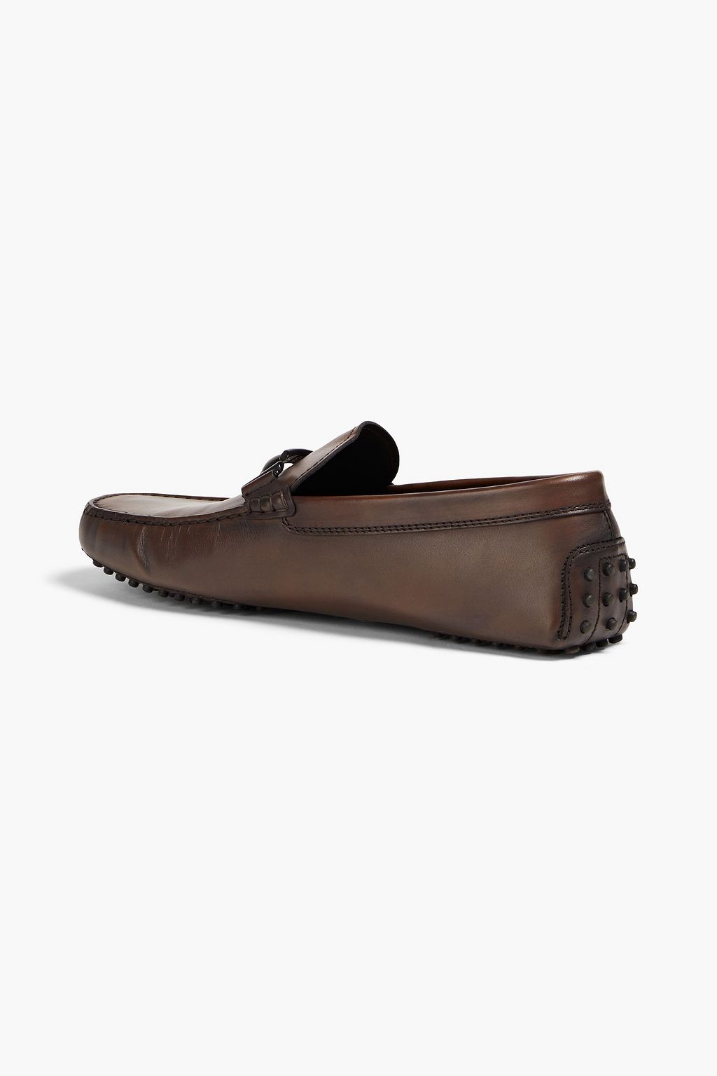 TOD'S 더블 T 가죽 드라이빙 슈즈