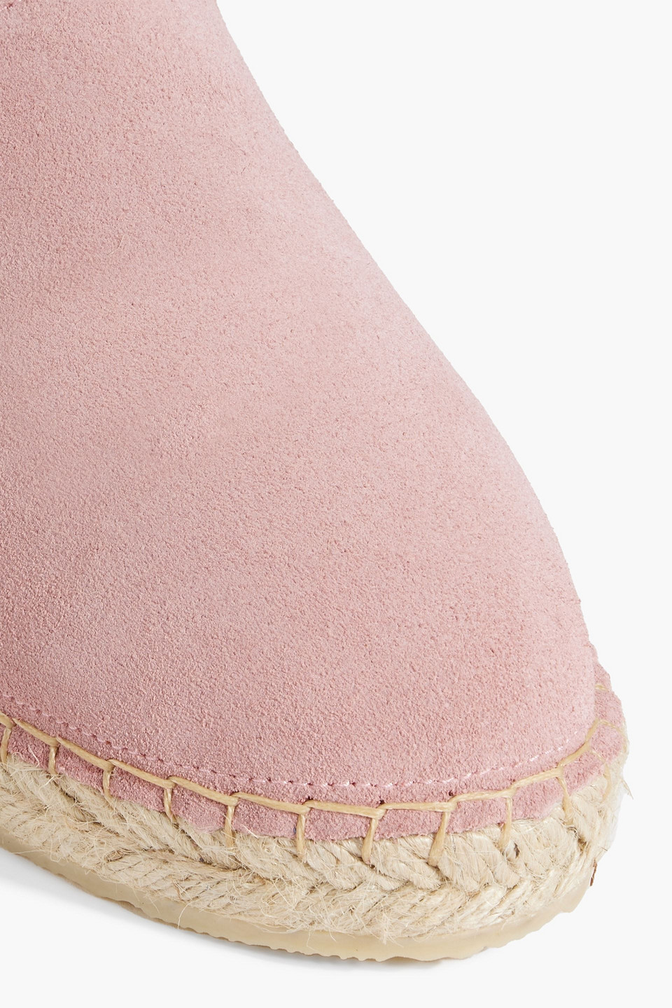 Shop Iris & Ink Hallie Suede Espadrilles In Baby Pink