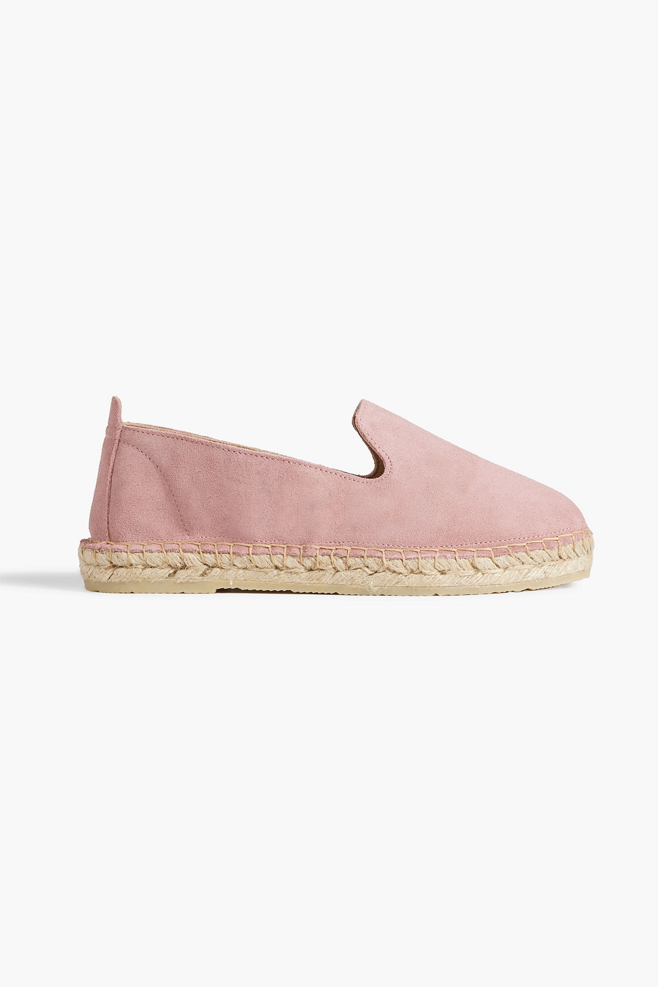 Iris & Ink Hallie Suede Espadrilles In Baby Pink