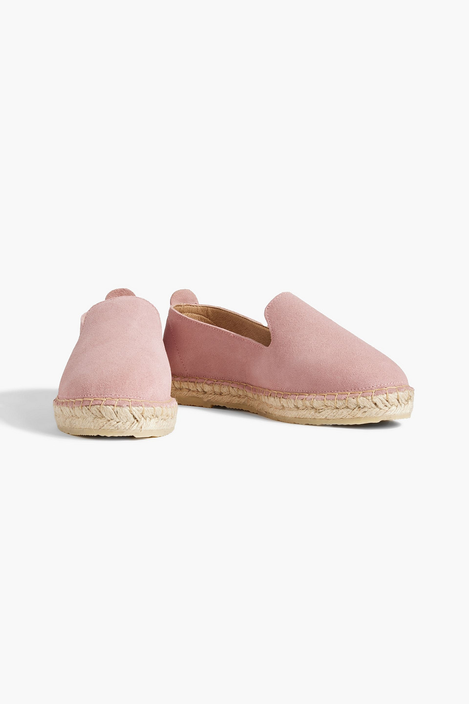 Shop Iris & Ink Hallie Suede Espadrilles In Baby Pink