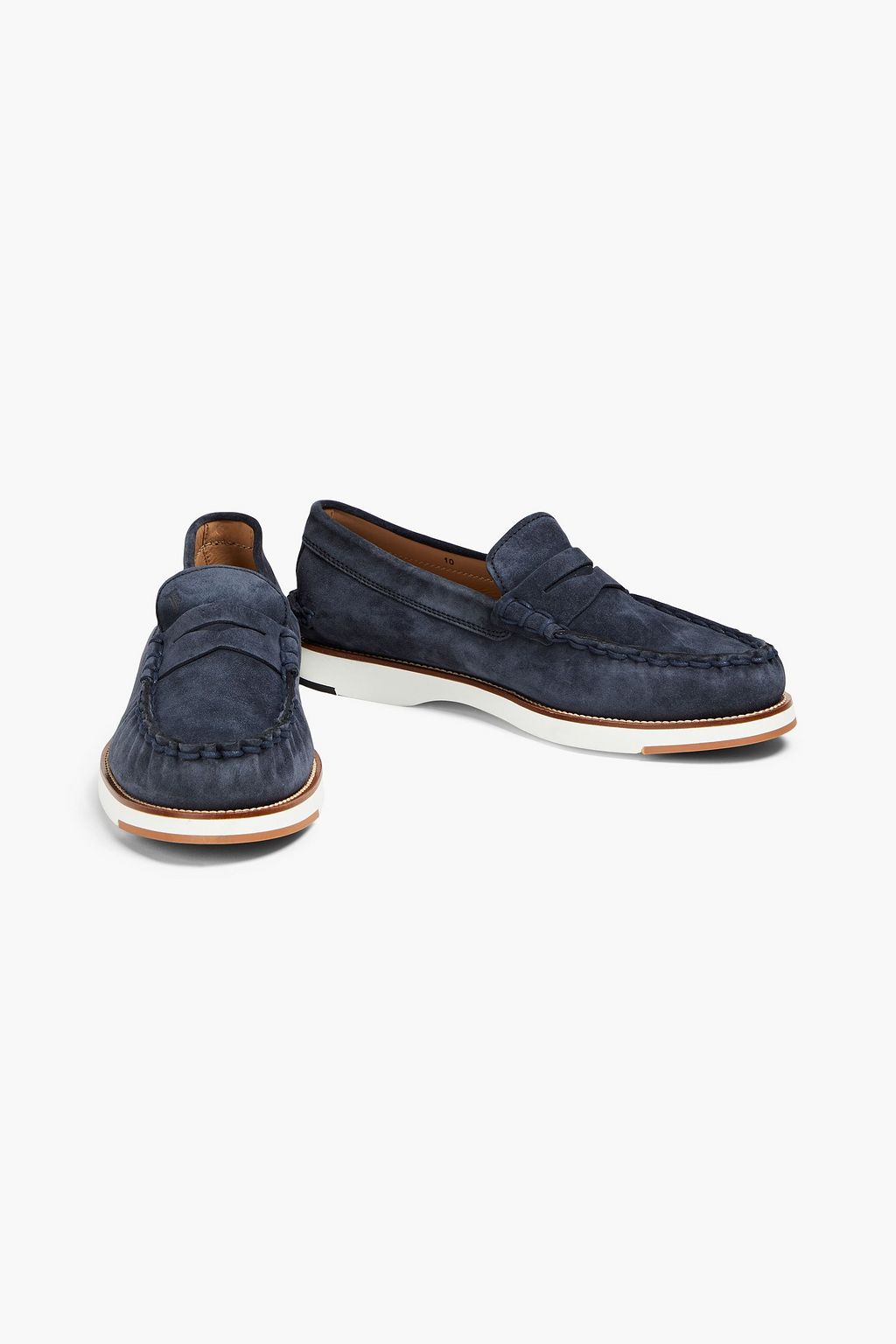 TOD'S حذاء لوفر من الجلد السويدي