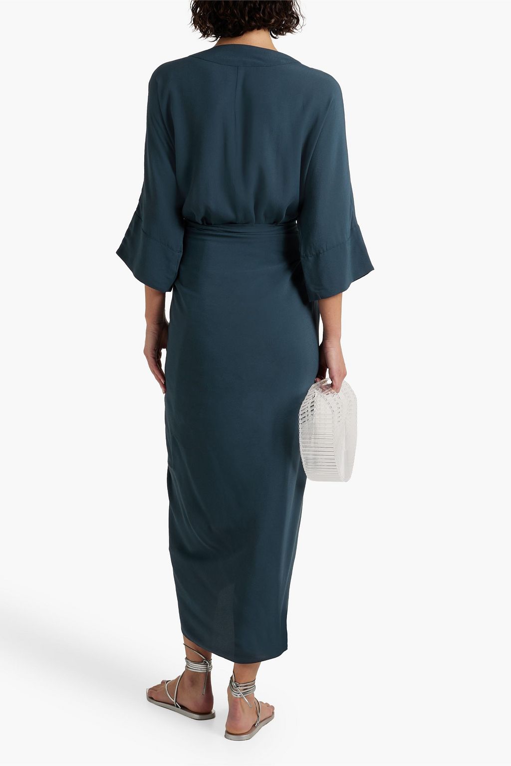 HAIGHT Crepe robe and pareo set