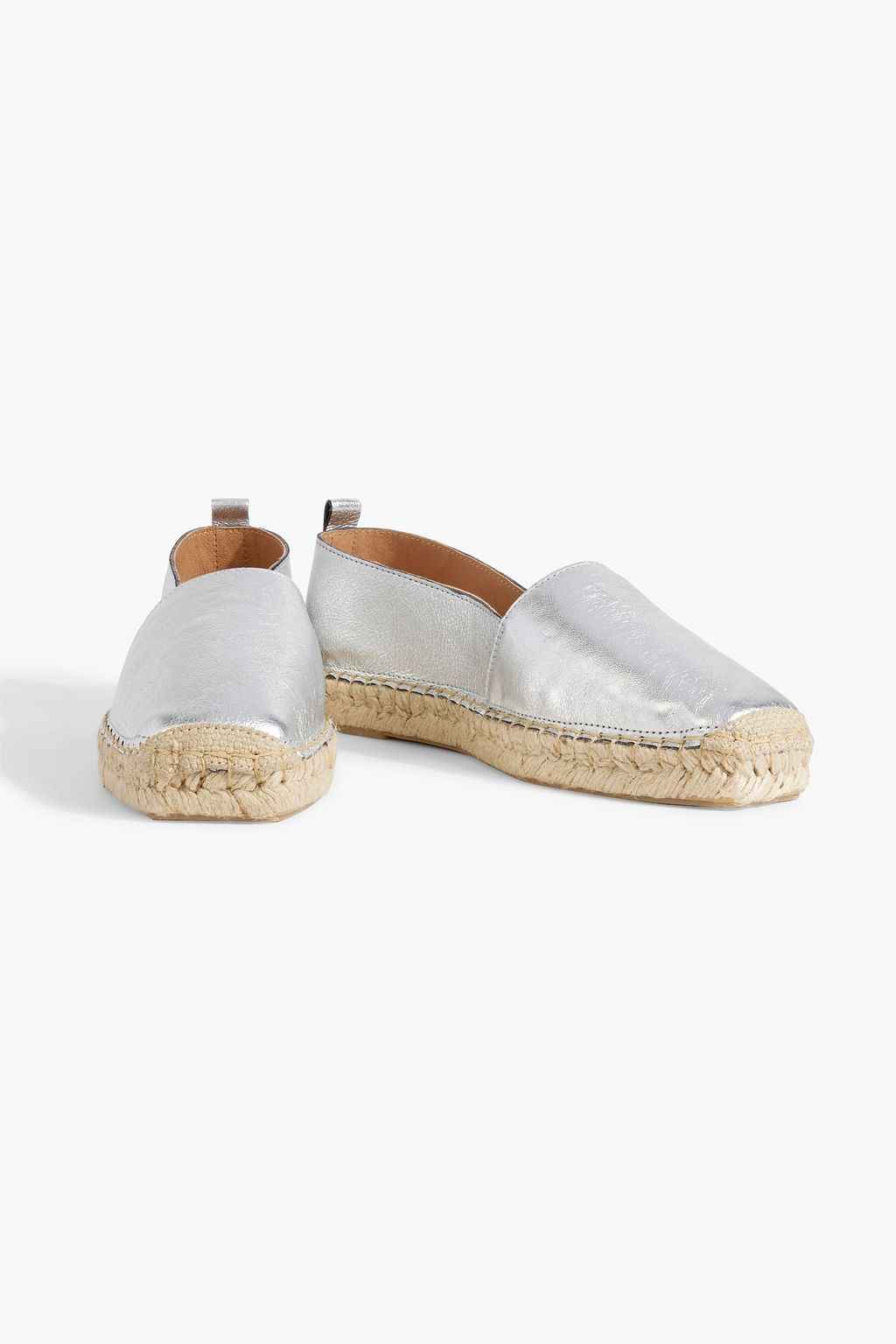 LAST STUDIO Suri metallic leather espadrilles