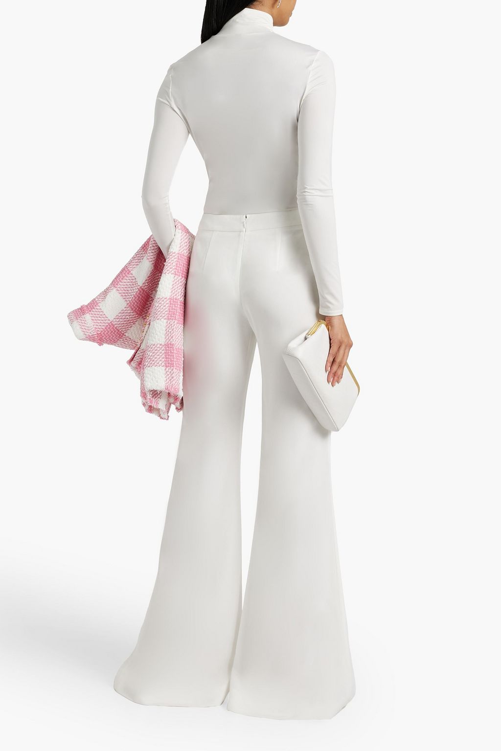 BALMAIN Crepe flared pants