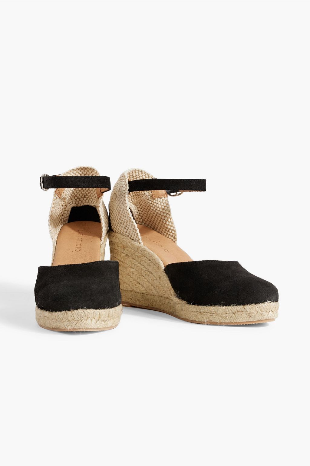 LAST STUDIO Leila suede wedge espadrilles