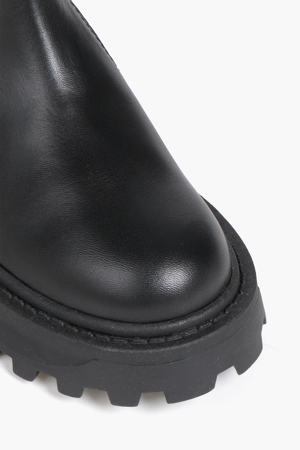 Shop Simon Miller Scrambler Leather Platform Chelsea Boots In Black