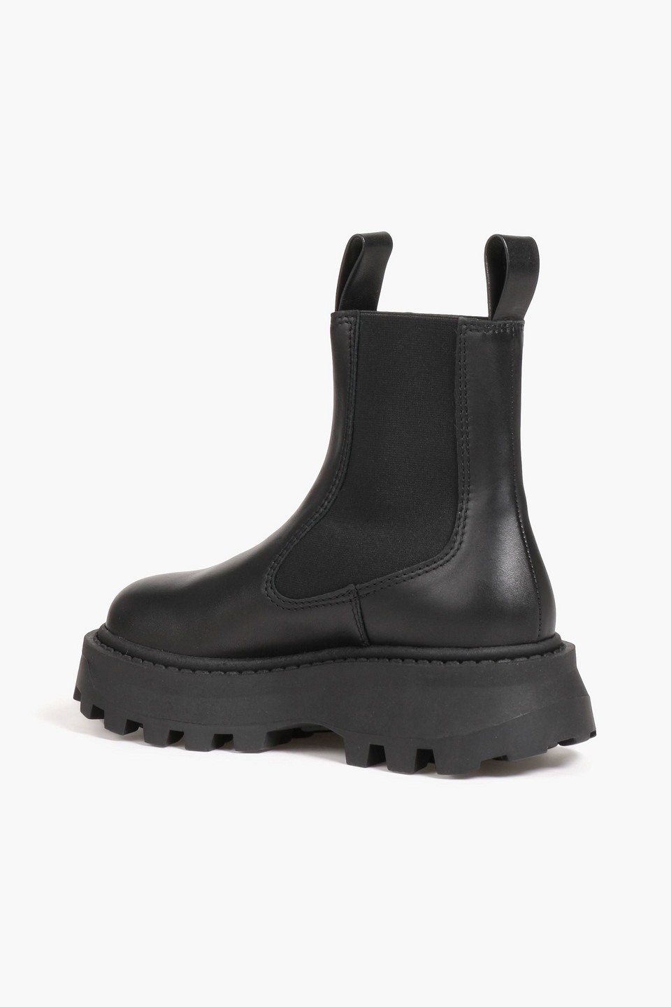 Shop Simon Miller Scrambler Leather Platform Chelsea Boots In Black