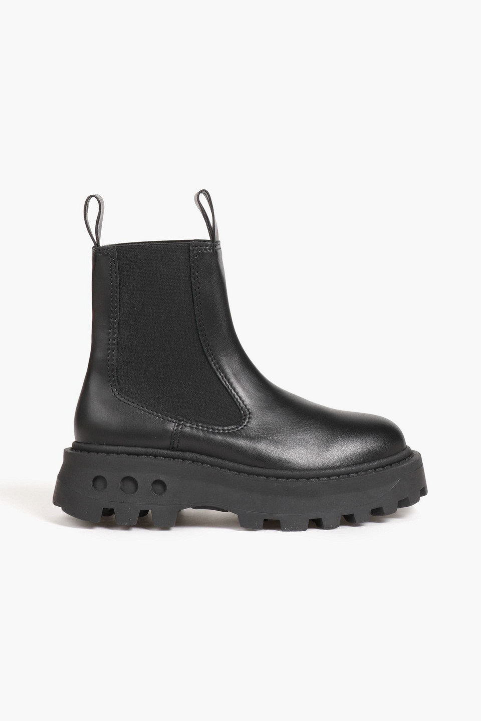 Scrambler leather platform Chelsea boots