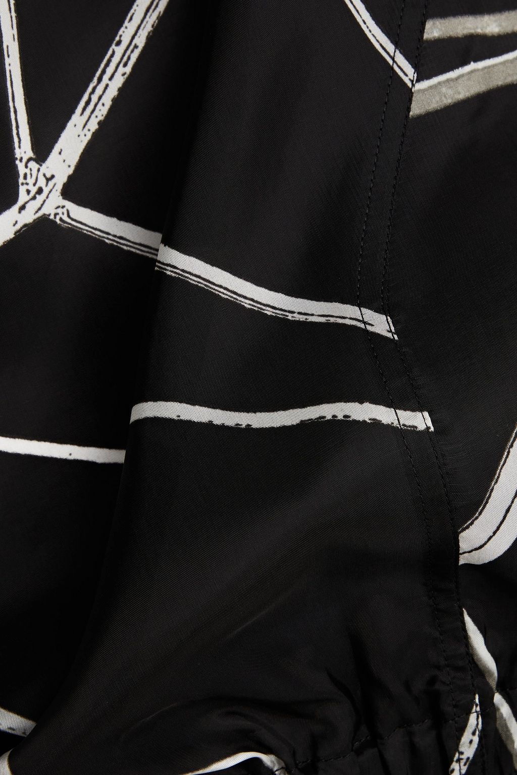 RICK OWENS بلاي سوت بكم واحد من قماش كريب دي شين مزين بطبعات